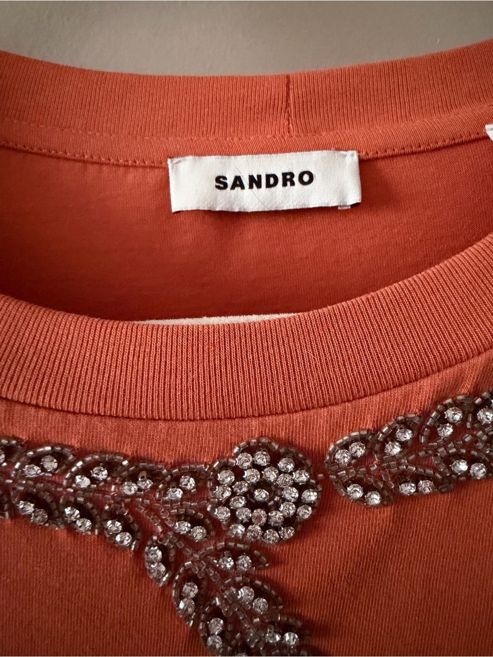 SANDRO Women’s Embellished T Shirt